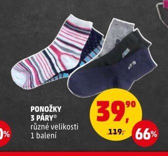 Ponožky 3 páry