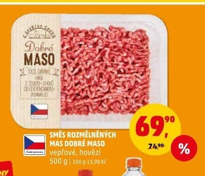 Směs rozmletých mas Dobré maso vepřové, hovězí 500 g