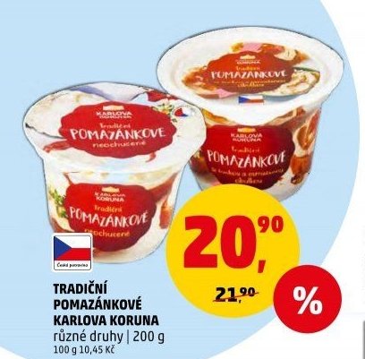 TRADIČNÍ POMAZÁNKOVÉ KARLOVA KORUNA