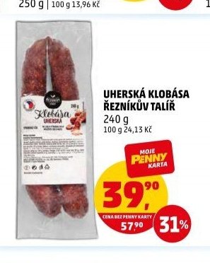 UHERSKÁ KLOBÁSA ŘEZNÍKŮV TALÍŘ
