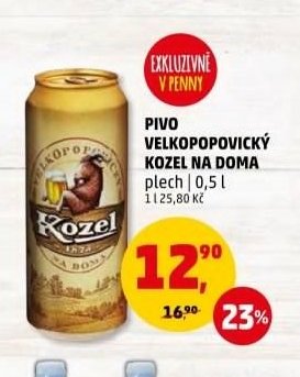 PIVO VELKOPOPOVICKÝ KOZEL NA DOMA
