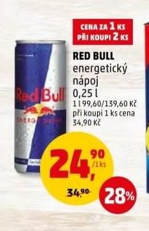 RED BULL energetický nápoj
