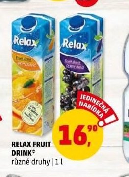 RELAX FRUIT DRINK různé druhy