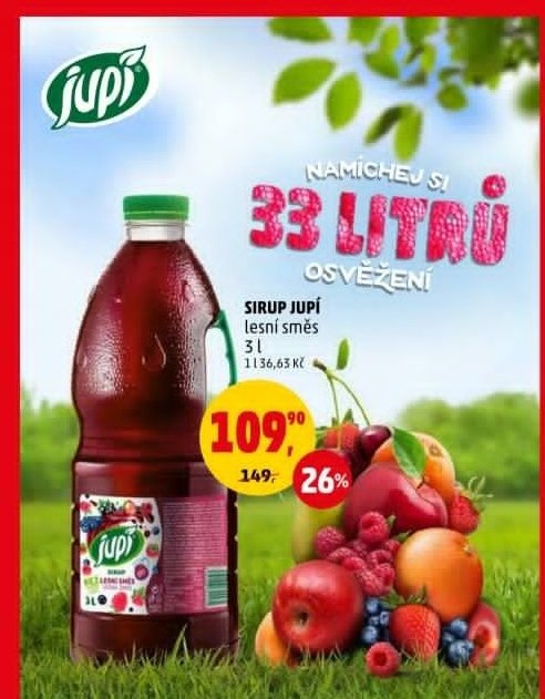 Sirup Jupí lesní směs 3 l