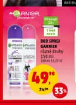 Deo sprej Garnier různé druhy 150 ml