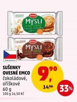 Sušenky ovesné Emco