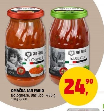 Omáčka San Fabio Bolognese, Basilico