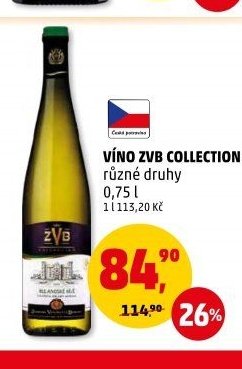 VÍNO ZVB COLLECTION různé druhy