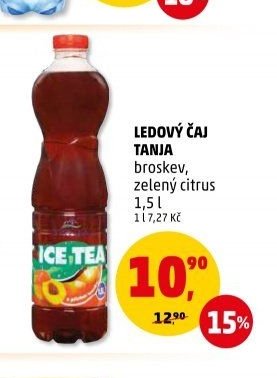 Ledový čaj Tanja broskev, zelený citrus