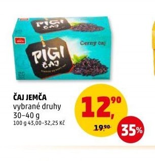 Čaj Jemča vybrané druhy