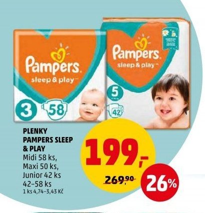 PLENKY PAMPERS SLEEP & PLAY