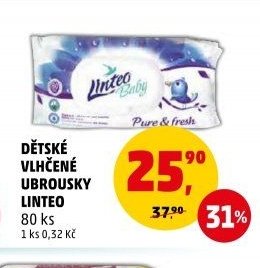 DĚTSKÉ VLHČENÉ UBROUSKY LINTEO