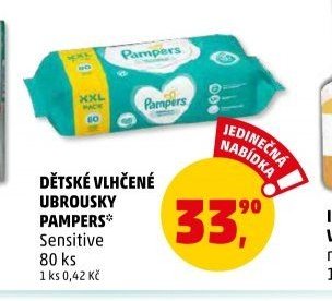 DĚTSKÉ VLHČENÉ UBROUSKY PAMPERS
