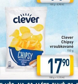 Clever Chipsy vroubkované