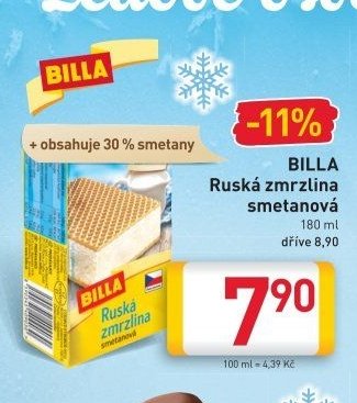 BILLA Ruska zmrzlina smetanová