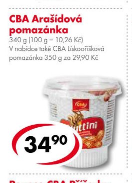 CBA Arašídová pomazánka