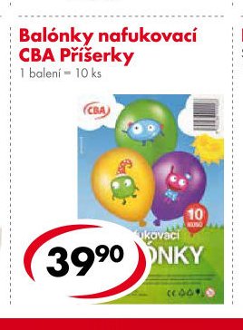 Balónky nafukovací CBA Příšerky