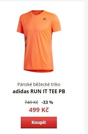 adidas RUN IT TEE PB