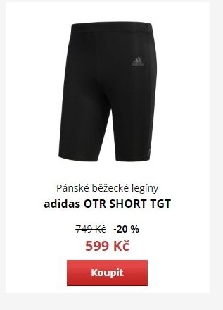Pánské běžecké legíny adidas OTR SHORT TGT
