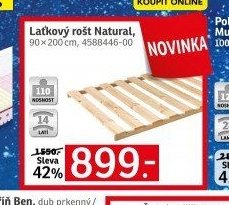 Latkový rošt Natural, 90x200 cm - ASKO akcniletaky.com
