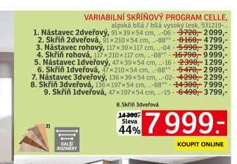 Variabilní skříňový program Celle - ASKO akcniletaky.com