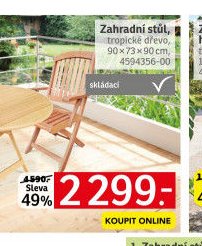 Zahradní stůl, tropické dřevo - ASKO akcniletaky.com