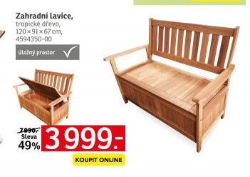 Zahradní lavice, tropické dřevo - ASKO akcniletaky.com