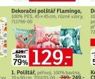 Dekorační polštář Flamingo - ASKO akcniletaky.com