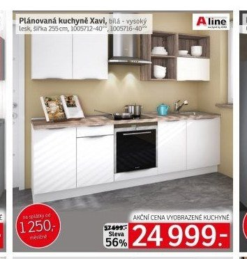 Plánovaná kuchyně Xavi, bílá - vysoký lesk - ASKO akcniletaky.com