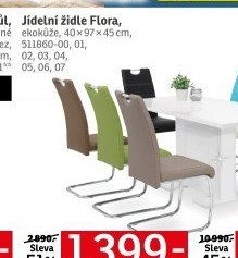 Jídelní židle Flora, ekokůže - ASKO akcniletaky.com
