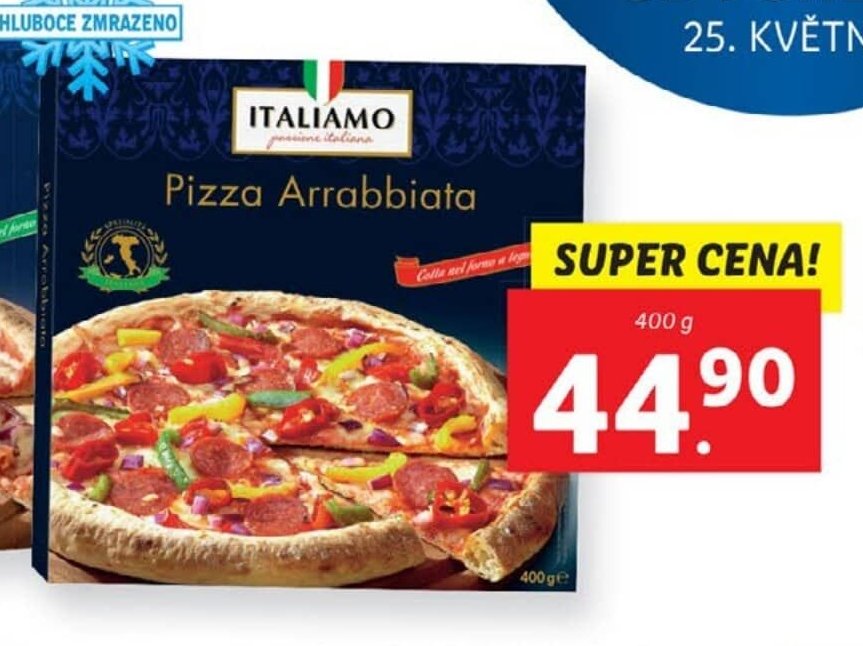 Italská pizza, arrabbiata