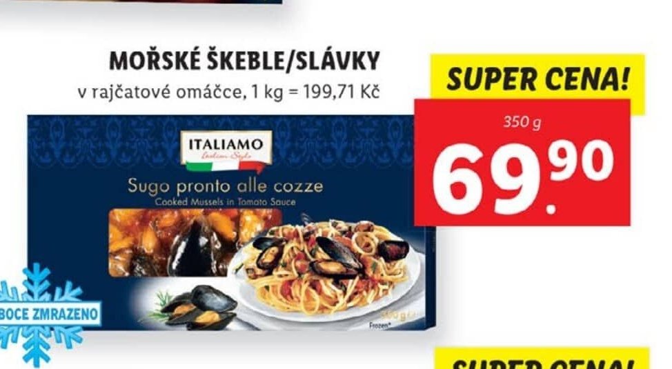 Mořské škeble/slávky