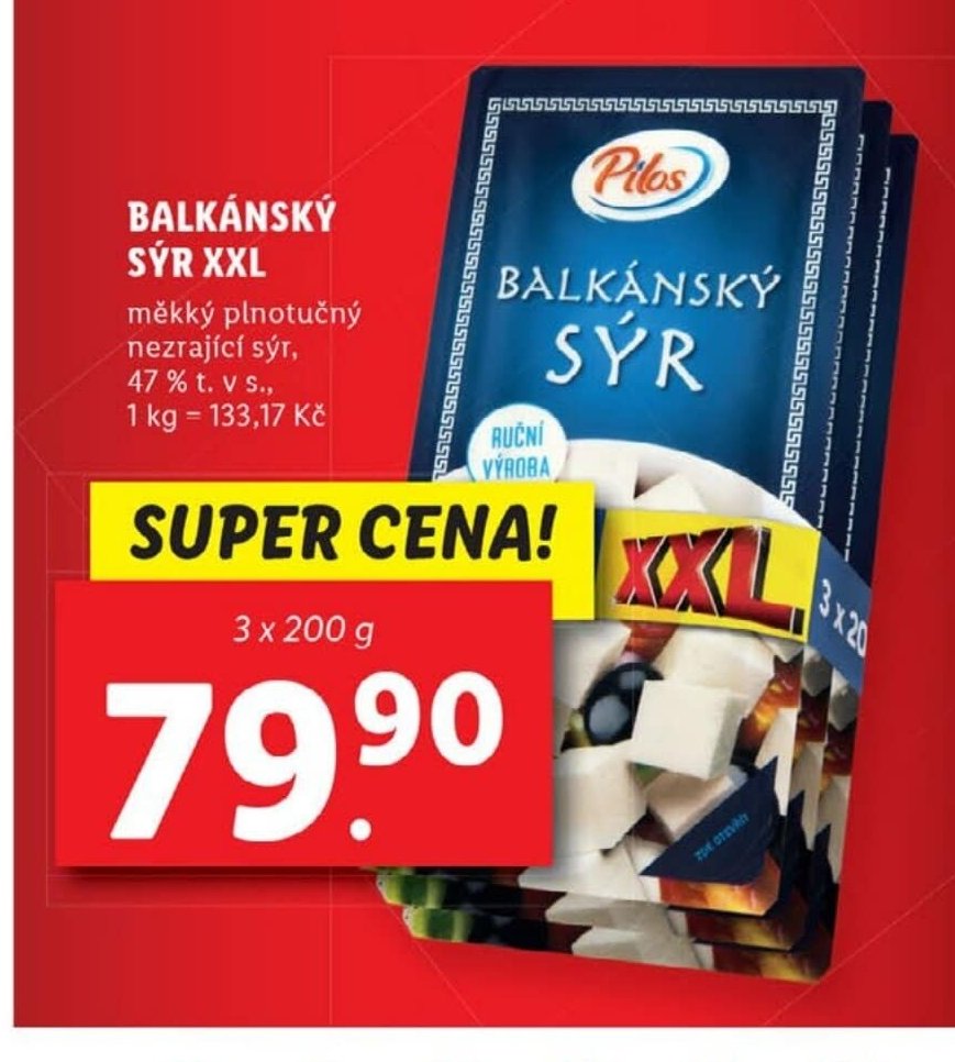 Pilos Balkánský sýr XXL