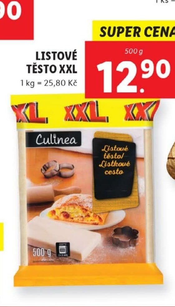 Culinea Listové těsto XXL