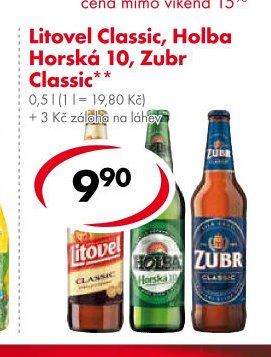 Litovel Classic, Holba Horská 10, Zubr Classic