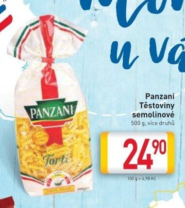 Panzani Těstoviny semolinové