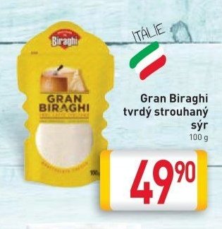 Gran Biraghi tvrdý strouhaný sýr