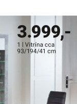 Vitrína cca 93/194/41 cm