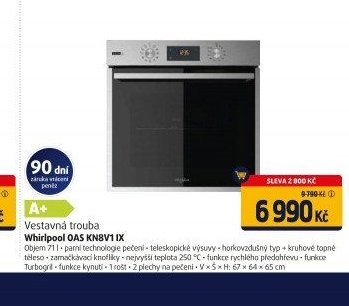Vestavná trouba Whirlpool OAS KN8V1 IX