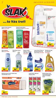 akční leták Šlak drogerie 26.5.2020-9.6.2020