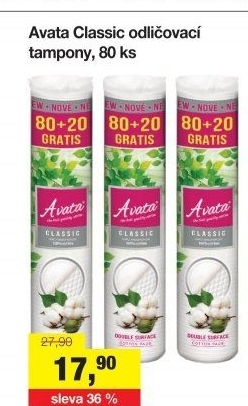 Odličovací tampony A Vata