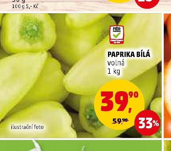 PAPRIKA BÍLÁ