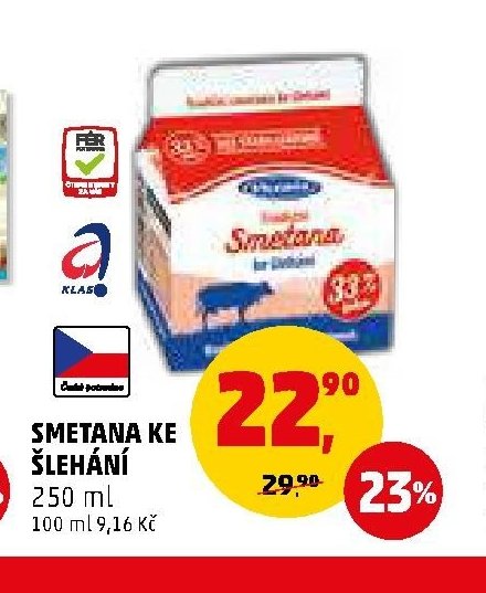 SMETANA KE ŠLEHÁNÍ