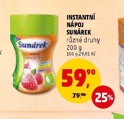 INSTANTNÍ NÁPOJ SUNÁREK