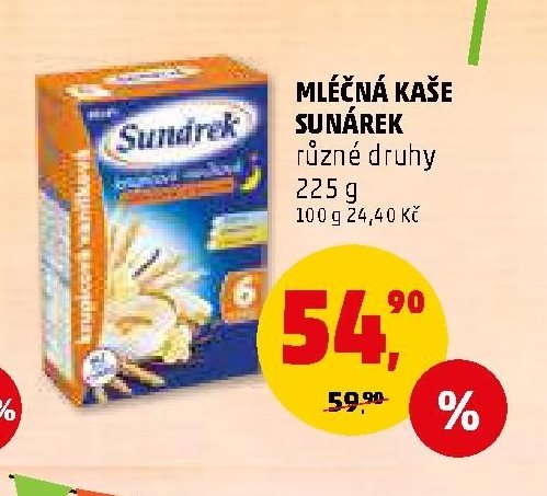 MLÉČNÁ KAŠE SUNÁREK