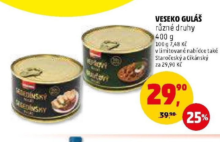 Veseko guláš různé druhy