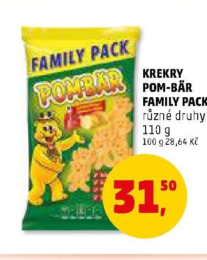 Krekry Pom-Bär Family Pack různé druhy