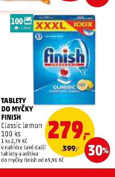Tablety do myčky Finish Classic lemon