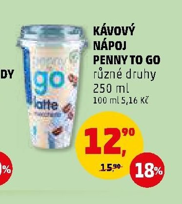 Kávový nápoj Penny To Go
