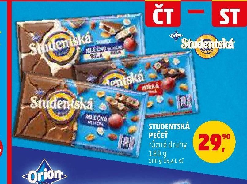 STUDENSKÁ PEČEŤ různé druhy